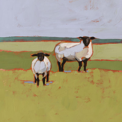 Suffolk Sheep II by Victoria Borges - Wrapped Canvas Painting