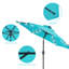 Parasol de marché éclairé 90 po Kanila-1235058438