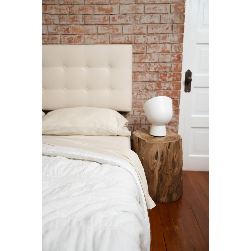 Ensemble de draps 4 pièces Omne Sleep, Ensemble de draps pour taille de lit simple TG, Crème, crème