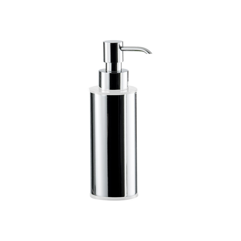 Distributeur de savon aleiyah, Chrome / Blanc