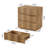 Modern Farmhouse Brown Nightstand With 3 Drawers-128768394