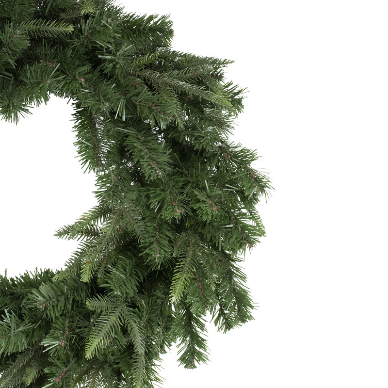 Couronne de Noël artificielle en sapin Roosevelt - 24 pouces non éclairée