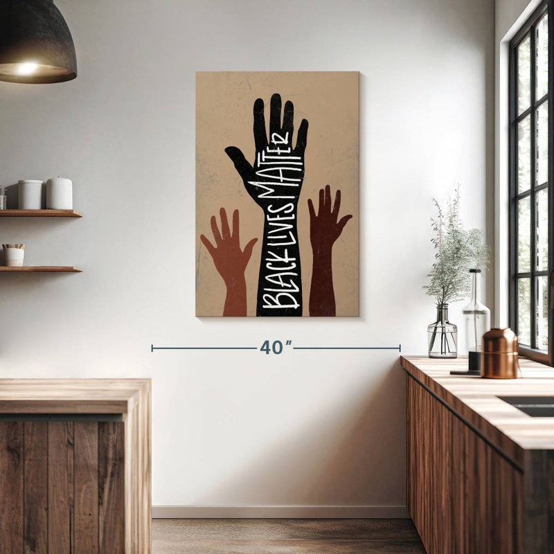 «Black Lives Matter Hand», H 39 po x l 26 po