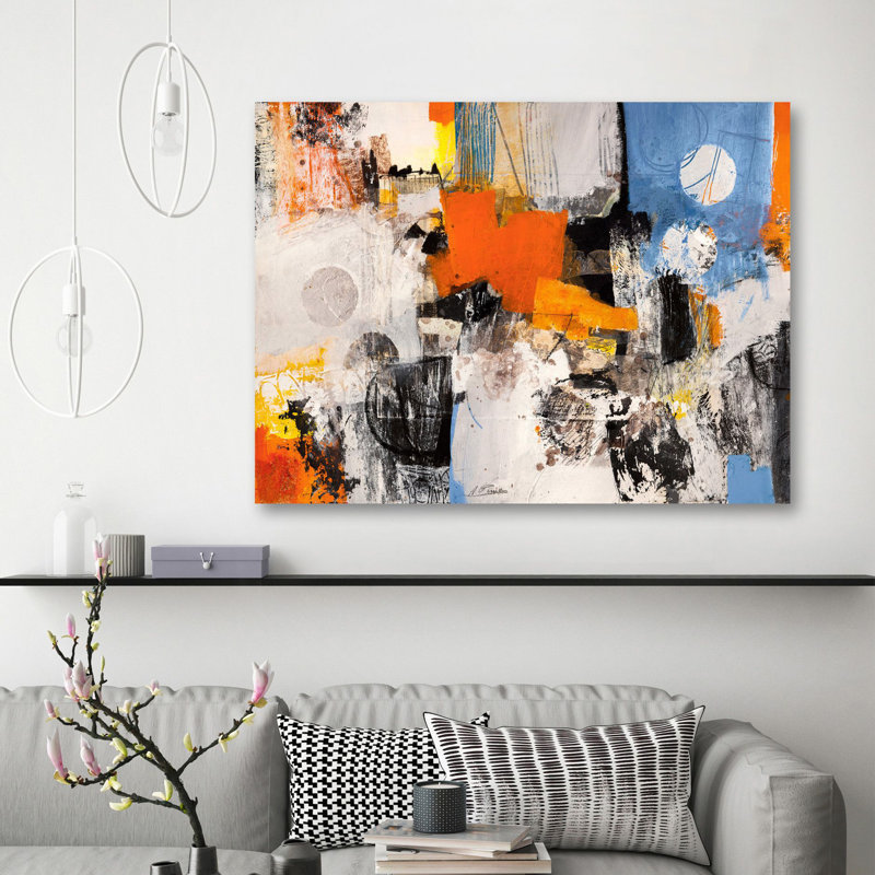 Abstract Youth by Arthur Pima - Wrapped Canvas Painting, 70cm H x 100cm W x 4cm D