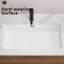 White 28 Inch Undermount Sink For Kitchen And Bathroom, Spacious Single Bowl, Smooth Finish With Topmount Modern , Solid Core