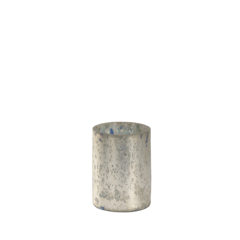 Vase de table en verre fait à la main Sic, H 6,25 po x l 5,75 po x P 5,75 po