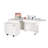57.35'' x 21'' Foldable Split Top Table with Sewing Machine Platform and Wheels-88042331
