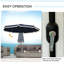 Parasol de patio de 9 pi avec bouton-poussoir inclinable et manivelle Outsunny-429033035