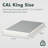 1500lb Heavy Duty metal box spring - 6-inch california king box spring ,Noise-Free Mattress Foundation with Removable Washable Cover, Tool-Free Assembly-107250256