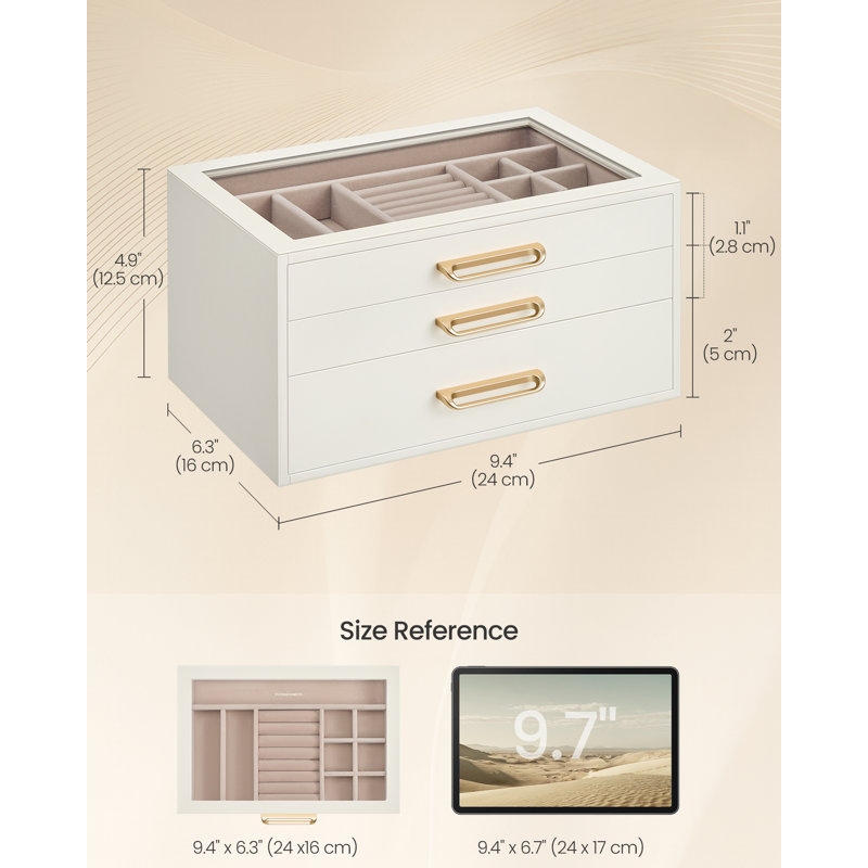 Manufactured Wood Jewellery Box +