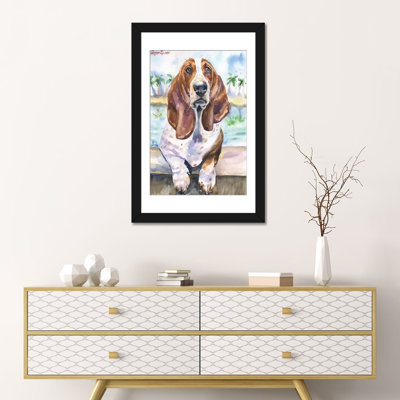 « basset iv », impression sur toile