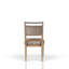 Ensemble de 2 chaises carrées / caramel-118734456