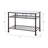 Freyja  White Cultured Marble Top & Gray Finish Kitchen Island(No Include Stool)