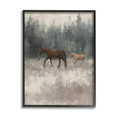 Poulain poulain campagne galop - Peinture