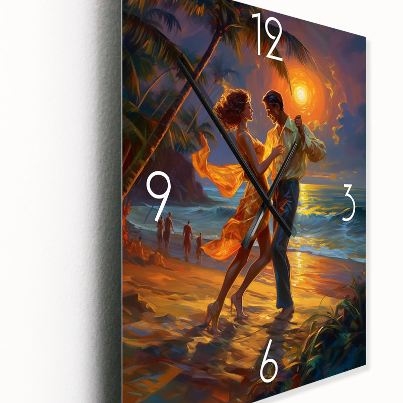 Jakarah - Horloge murale romantique surdimensionnée, H 40 po x l 30 po