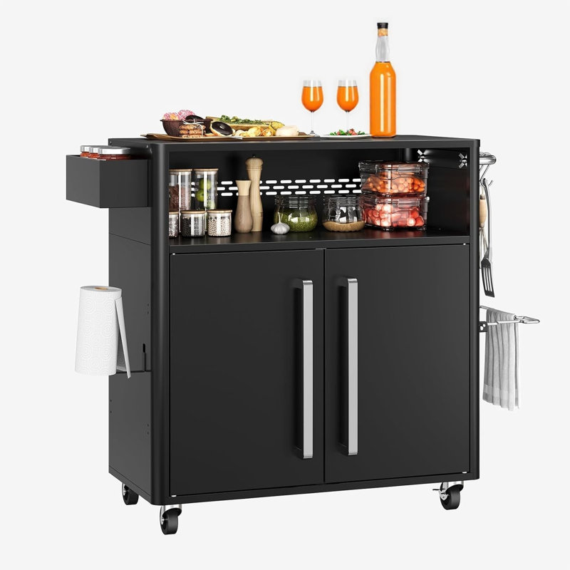 Grill Table Kitchen Cart Island