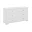 Commode 6 tiroirs en bois de style rétro avec armoire de rangement de style rétro avec poignées en métal-323785023