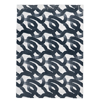 Antaniyah Faux Rabbit Fur Hand Tufted Rug