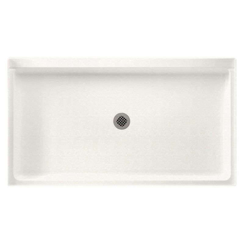 32'' W 60'' D Rectangular Single Shower Base, Tahiti Ivory