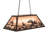 Paislee 6 - Light Mahogany Bronze Pool Table Lights Pendant
