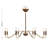  Abeline 8-Light Chandelier in Warm Brass