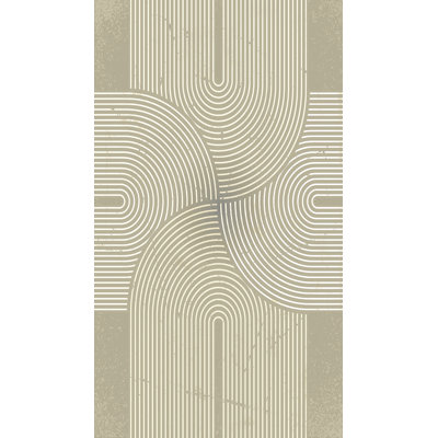 Murale beige Mod Curves