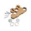 Wood Wall Organizer with Key Hooks