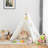 Costway 47'' W x 46.5'' D Indoor / Outdoor Triangular Play Tent