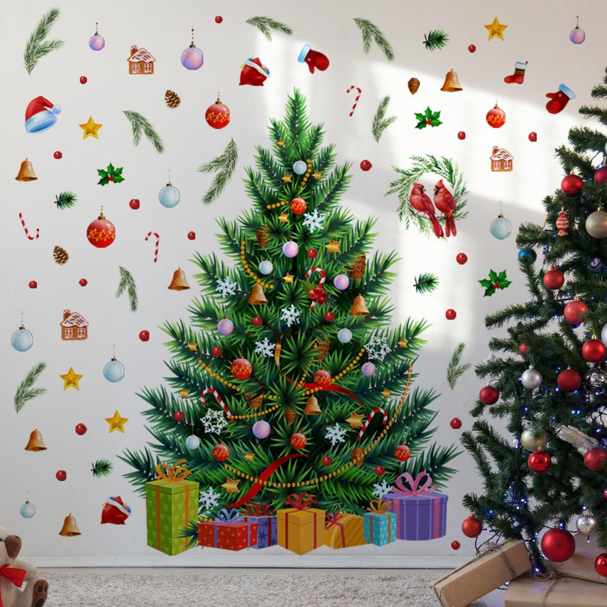 The Holiday Aisle® Christmas Tree Wall Decal | Wayfair