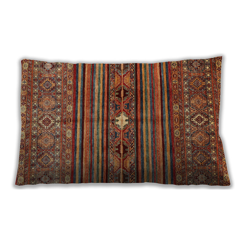 Geometric Throw Pillow, Microsuede