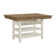 Gracie Oaks Lorayne Rectangular Counter Table in Walnut and Antique White