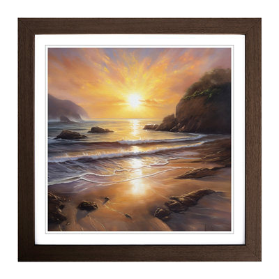 Sunrise Oil Painting No.4 - Framed Print