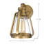 Iola - 1 lumière - Petite applique murale - Laiton naturel avec verre transparent-233344487
