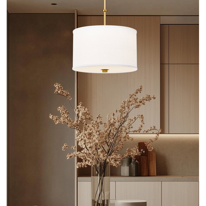 Luminaire suspendu moderne 1 lumière Linden, Doré