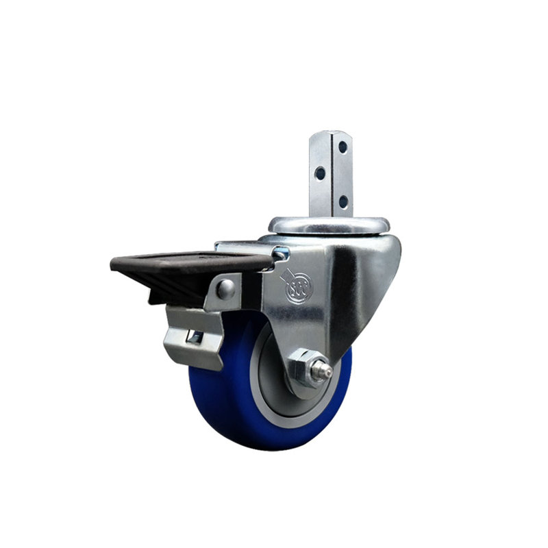 Polyurethane Casters, Blue