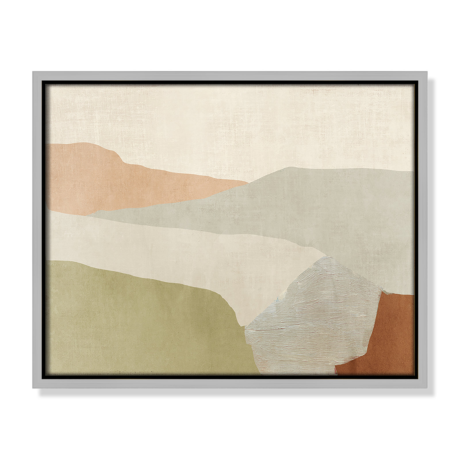 Elspeth "Pastel Views" Painting, 12.5" H x 15.5" W, Silver