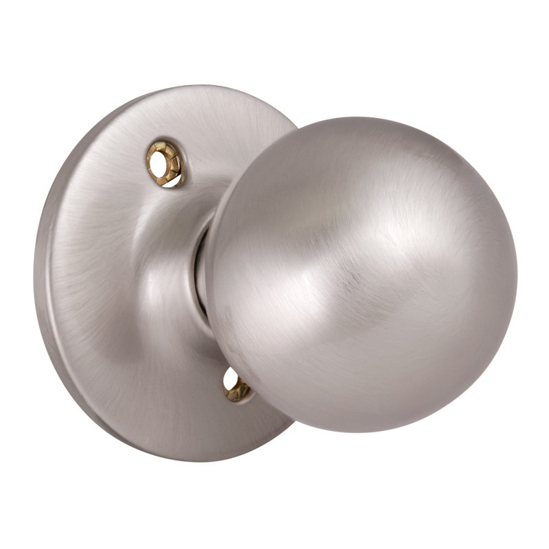 Poignée de porte Ball Pasage, Nickel satiné