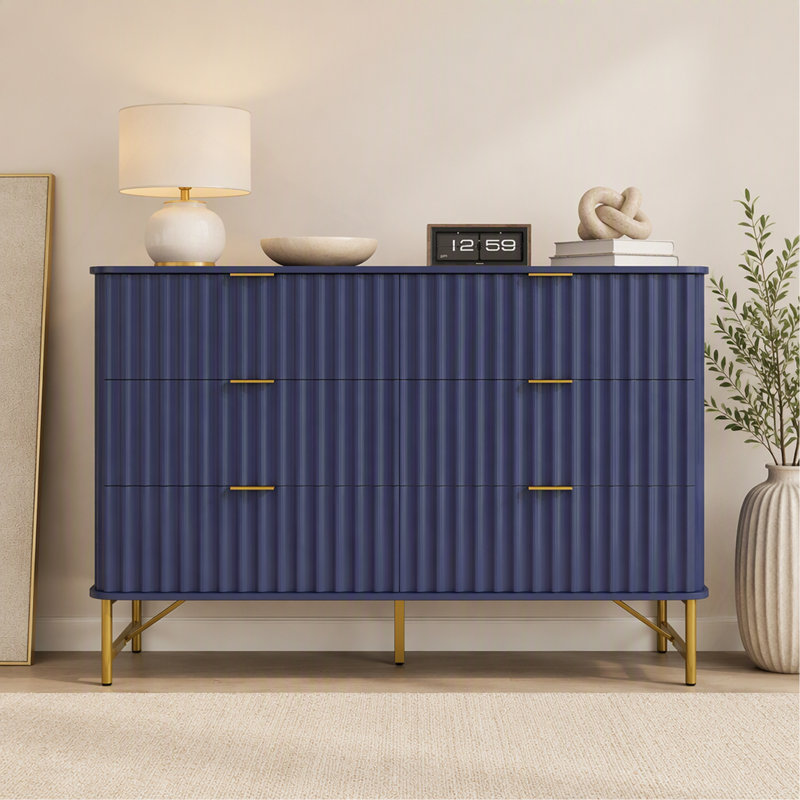 Commode décorative 3 tiroirs, Navy