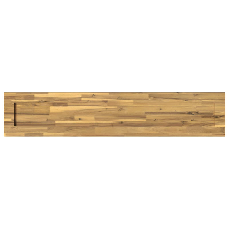 Solid Wood Table Top, 3.5cm H x 160cm W x 20cm D, Natural