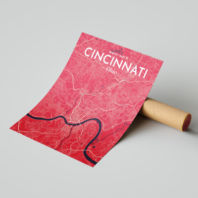 " Cincinnati United States Of America City Map "