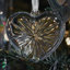 Waterford Heart Ornament with Gold