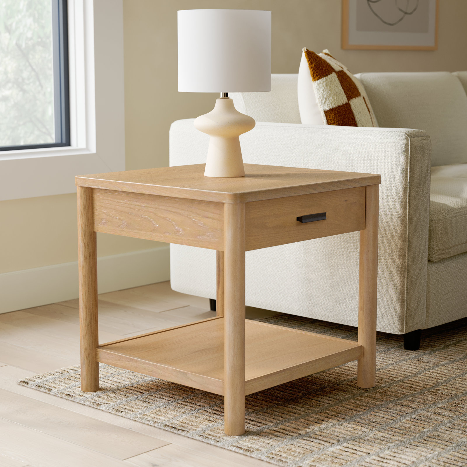 Kaplan 24" End Table, Natural