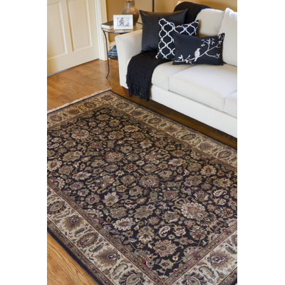 Tapis beige / brun en laine noué à la main Attica