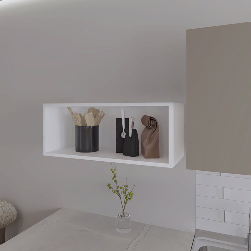 Armoire murale Axtell, cuisine, Blanc