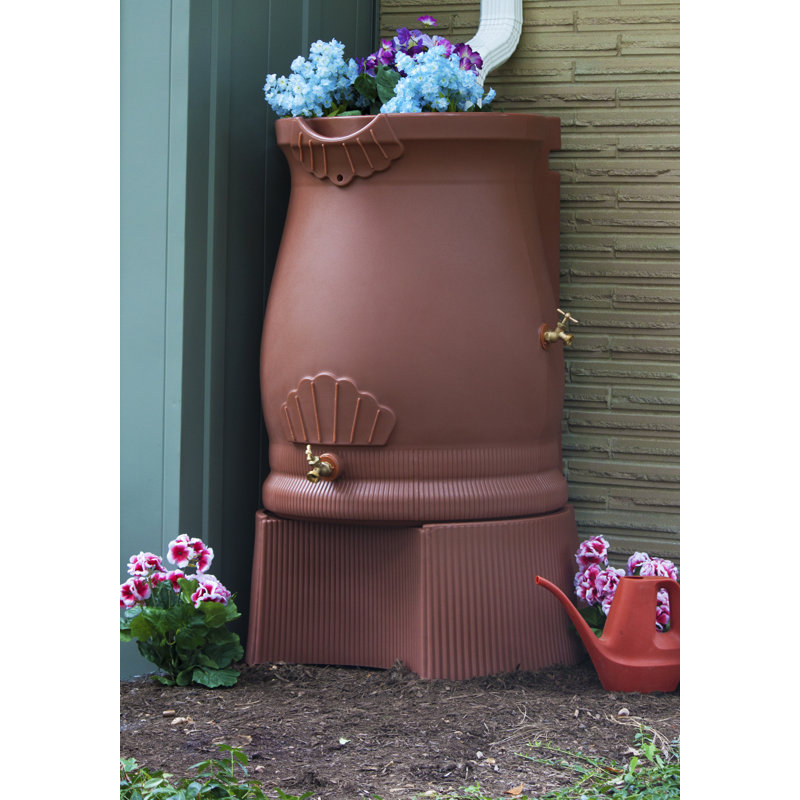 Support 50 gallons Rain Wizard Urn, Terra Cotta