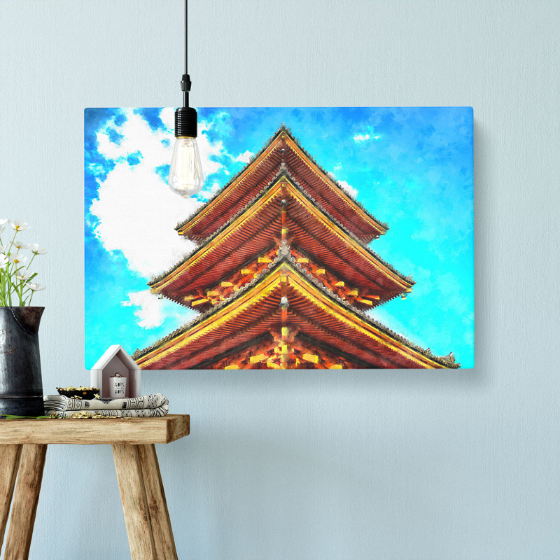 Kiyomizu Dera Pagoda In Japan - Wrapped Canvas, 30cm H x 45cm W x 4cm D