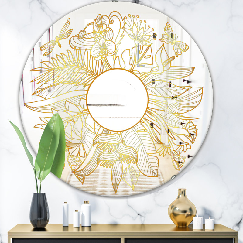 Miroir d'appoint Capital Botanical Bliss, H 31,5 po x l po