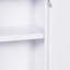 Armoire à pharmacie murale avec serrure, armoire murale verrouillable en acier à 3 niveaux pour la salle de bain, cuisine avec 2 clés