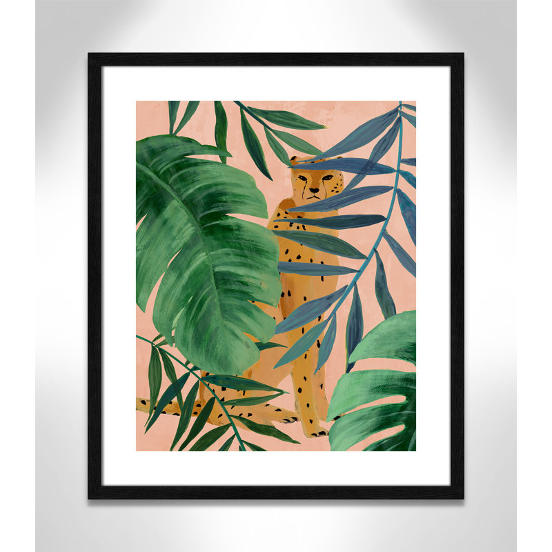 Silent Jungle by Isabelle Z, 25.5" H x 21.5" W x 0.75" D, Black Wood Framed Paper
