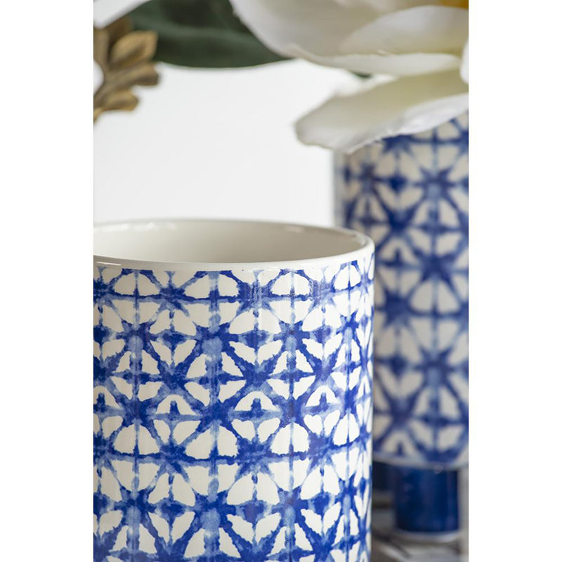 Pot à fleurs en céramique Waynesville, H 8 po x l 6,5 po x P 6,5 po
